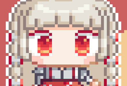 ドット絵メイキング：藤原妹紅